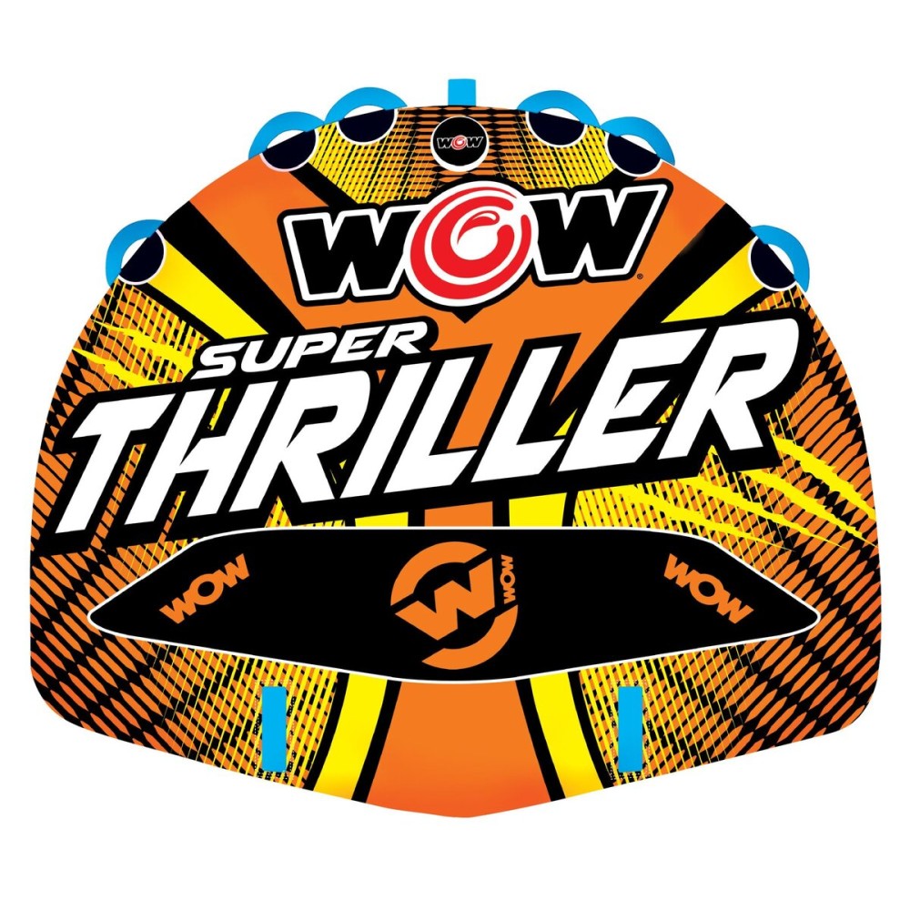 WOW Sports Thriller Towable Deck Tube for Boating Adults, Tubing Boat Inflatable for Water Sports