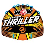 WOW Sports Thriller Towable Deck Tube for Boating Adults, Tubing Boat Inflatable for Water Sports