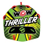 WOW Sports Thriller Towable Deck Tube for Boating Adults, Tubing Boat Inflatable for Water Sports