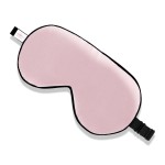 ZIMASILK 100% Mulberry Silk Sleep Mask with Adjustable Strap, Super-Smooth Soft Natural Silk Eye Mask for Sleep, Multiple Color Options (Pink)