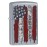 Zippo Custom Lighter: United States Flag, Americana - Street Chrome 78480