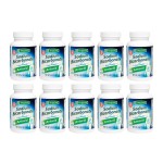 De La Cruz Pure Sodium Bicarbonate Powder - Baking Soda & Baking Powder Aluminium free Antacid for Heartburn & Indigestion - Packed in USA - 4 OZ (10 Bottles)