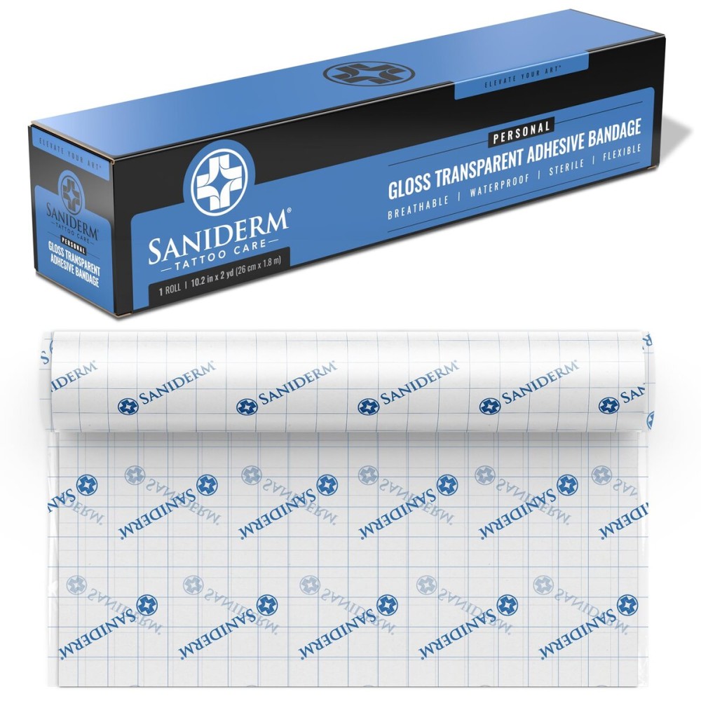 Saniderm Original Tattoo Aftercare Bandage (Personal Roll, 10.2 in x 2 yd)