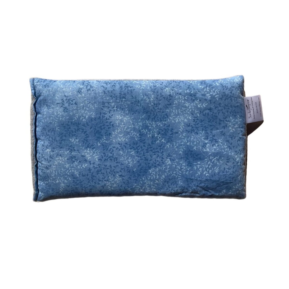 SacksyThyme Microwave Heating Pad for Cramps, Back, Neck, Shoulders, Leg Pain - Reusable Heat Pack, Hot Moist Microwavable Therapy Pack - Unscented Flaxseed Hot Compress Made in USA (Size: 12 x 7)