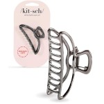 Kitsch Metal Hair Clips for Women - Durable & Elegant Metal Claw Clips, Perfect for Everyday Use & Special Occasions - Hematite | Ideal Gifts for Women, 1 Piece