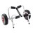 Kayak Cart - Canoe Dolly with Airless Tires, Aluminum Frame, and 140lb Capacity for Transporting Jon Boats, Paddleboards, SUP by Rad Sportz (White)