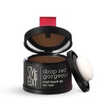 Root Touch Up Powder by Style Edit | Dark Red Hair Color Coverage | Mineral-Infused Hairline Concealer for Grays and Roots | 0.13 oz. Tub