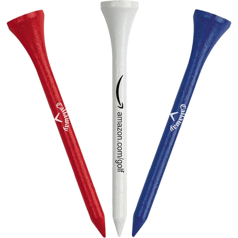 Callaway Golf Tees, Wood, Assorted, 100 Pack