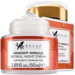 Eclat Skincare Retinol Night Cream - Renewing Retinol Cream for Face with Hyaluronic Acid - Anti Aging to Smooth Wrinkles & Fine Lines - Firming & Hydrating Face Moisturizer for Women & Men 50 ml