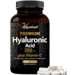 NatureBell Hyaluronic Acid Supplements 250mg | 240 Capsules, with Biotin 5000mcg & Vitamin C 25mg, 3 in 1 Support - Skin Hydration, Joint Lubrication, Hair and Eye Health