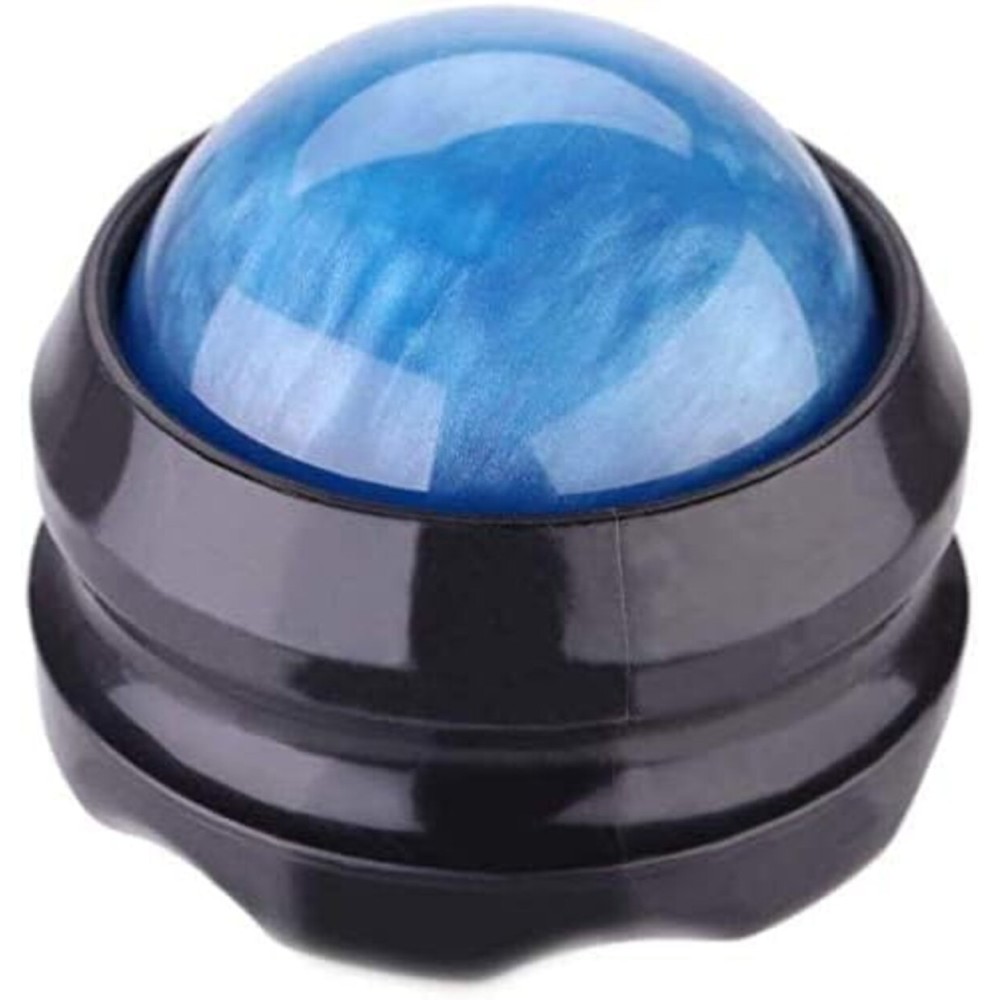 ZONGS Manual Massage Ball Pain Relief Back Roller Massager Self Massage Therapy and Relax Full Body Tools for Sore Muscle Joint Pain Essential Oils or Lotion Relax (Blue)