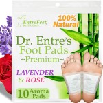 Dr. Entre\'s Foot Pads: Premium Natural Lavender & Rose Foot Patches | 10 Pack
