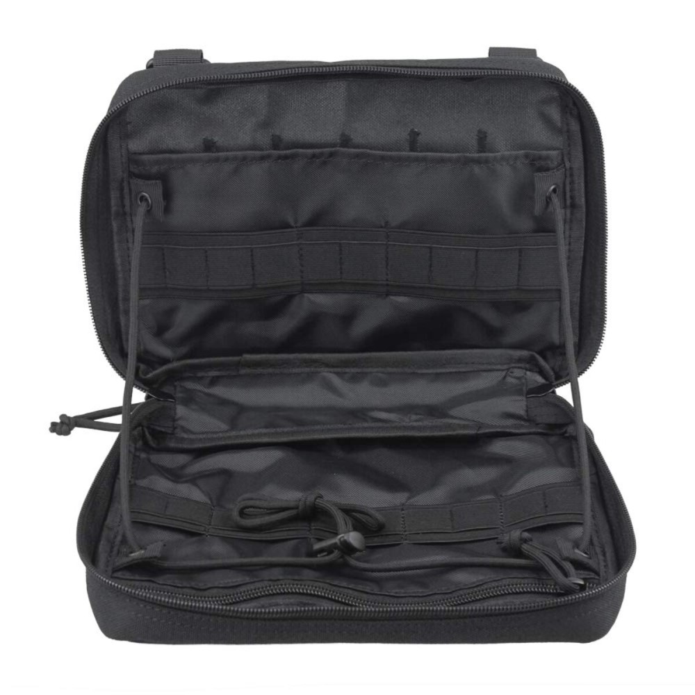 WYNEX Tactical Admin Molle Pouch, Medical EDC EMT Utility Bag Shell Design Attachment Pouches 1000D Nylon Hiking Belt Bags