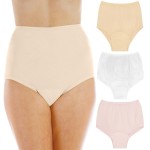 Wearever Women\'s Cotton Comfort Incontinence Panties for Bladder Control with Regular Absorbency - Reusable & Washable Leak Proof Underwear 150 ml (Pack of 3) (Pastel) (4X) (Fits Hip Sizes: 52-55)