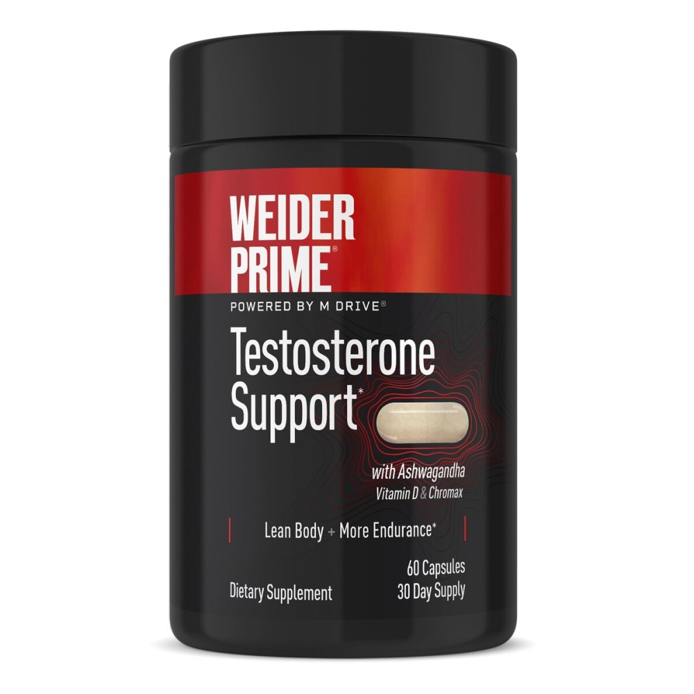 Weider Prime | Support for Men | - Supports Energy, Strength, Focus, Stress, Lean Muscle - 60 Capsules