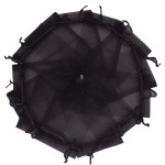 Wudygirl 100pcs Drawstring Organza Bags 5 x 7 Inch Black Transparent Jewelry Lipstick Pouches Baby Shower Party Wedding Holidays Favor Seashell Candy Favor Bags(Black 5x7\'\')