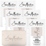 SheaMoisture Shea Butter Body Wash Bar Soap, Cleansing Skin Care to Soften & Restore, 100% Virgin Coconut Oil with Coconut Milk, Shea Butter & Acacia Senegal, 8 Oz Bar - 6 pack