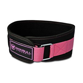Women Weight Lifting Belt - High Performance Neoprene Back Support - Light Weight & Heavy Duty Core Support For WeightLifting, CrossFit and Fitness (Black/Pink, Large)
