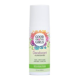 Good for You Girls Aluminum-Free, Natural & Vegan Deodorant for Kids, Preteens, Teens, Safe & Effective Odor Protection, Clear Roll-On, Natural Fragrance | Fresh Honeydew, 3 oz (Pack of 1)