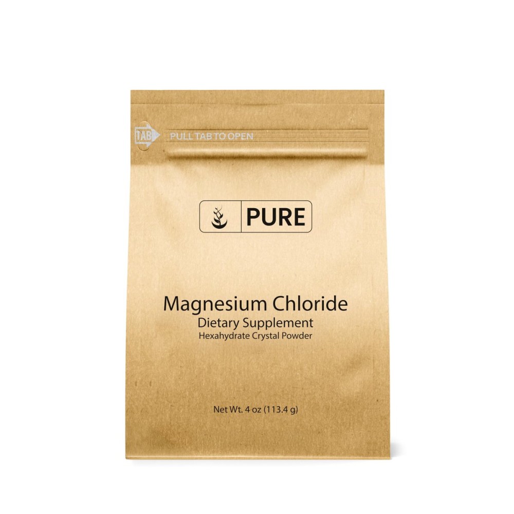 Pure Original Ingredients Magnesium Chloride (4oz) Oral Supplement, Crystal Powder, Magnesium Supplement, Food Grade