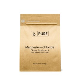 Pure Original Ingredients Magnesium Chloride (4oz) Oral Supplement, Crystal Powder, Magnesium Supplement, Food Grade
