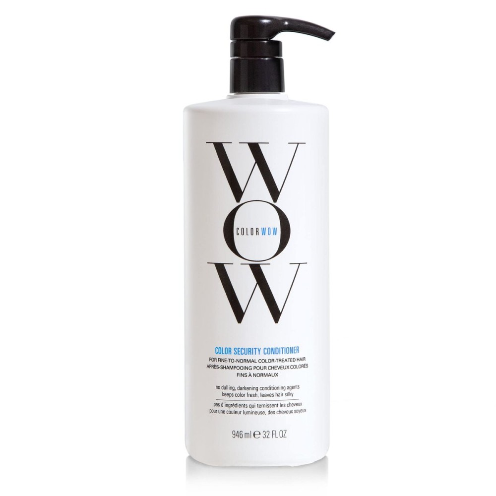 COLOR WOW Color Security Conditioner for Fine to Normal Hair, 32 fl oz - Weightless hydration for fine, thin, fragile hair, Nourishes + adds shine with Argan Oil, Color safe, Heat protection