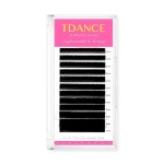 TDANCE Lash Extension Matte Black Eyelash Extension C CC D DD J B L Curl Volume & Classic Lash Extensions 0.03-0.18mm Thickness Professional Salon Use(0.07-D,10-17 mm)