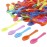 Extra Sturdy, Gmark 200pc 3 Multi Colored Plastic Taster Mini Spoons, Assorted for Ice Cream Dessert 1 Box Set GM1002C