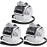 KTRIO Metal Handheld Tally Counter, 4-Digit Number Clicker Counter, Hand Mechanical Pitch Counters for Coaching, Knitting, People, Lap, Fishing, Golf and Row, 3 Pack