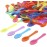 Extra Sturdy, Gmark 400pcs 3 Assorted Multi Colored Taster Plastic Mini Spoons for Frozen food Ice Cream Dessert 1 Box Set GM1002D