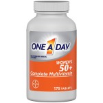One A Day Womens 50+ Multivitamins, Supplement with Vitamin A, Vitamin C, Vitamin D, Vitamin E and Zinc for Immune Health Support, Calcium & More , Tablet, 175 Count