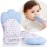 Giftty Baby Teething Mitten Chew Mitt Teether Glove Toy Self Soothing Teether, Teething Pain Relief Soothing Toy, Prevent Scratches Glove, for 3-12 Months Baby