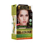 Indus Valley Natural Organic Damage Free Gel Hair Color | Ammonia Free, Vegan & Cruelty Free | Up to 100% Gray Coverage, Long Lasting Results |Copper Mahogany 5.4 (20gram+200ml)