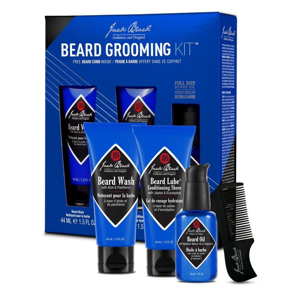 Jack Black Beard Grooming Kit - Travel Size Mens Beard Kit Gift Set