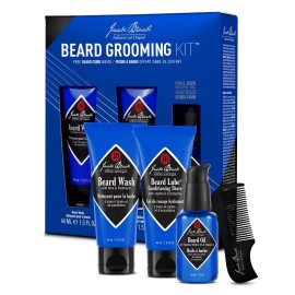 Jack Black Beard Grooming Kit - Travel Size Mens Beard Kit Gift Set