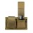 KOSIBATE Speedloader Pouch Case Holder Nylon Tactical Double Speedloader Belt Universal Fit .357 .44 Most from .38 to .45 Colt (tan)