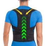DIANMEI Back Brace Posture Corrector for Women and Men, Back Braces for Upper and Lower Back Pain Relief, Adjustable and Fully Back Support Improve Posture and Lumbar Support(S, 26-30 Waist)