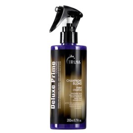 TRUSS Purple Hair Spray & Blonde Toner - Hair Lightening Spray & Reconstructor with Customizable Toning - Deluxe Prime Champagne Blonde - For Brassy, Gray, Bleached, or Blonde Locks (8.79 Oz)