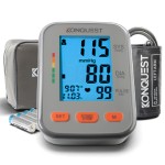 Konquest KBP-2704A Digital Blood Pressure Monitor - Automatic Upper Arm BP Machine with Large Cuff (8.5-16.5 in), Backlit Display, Digital, Irregular Heartbeat Detector - Tensiometro, Bp Monitor