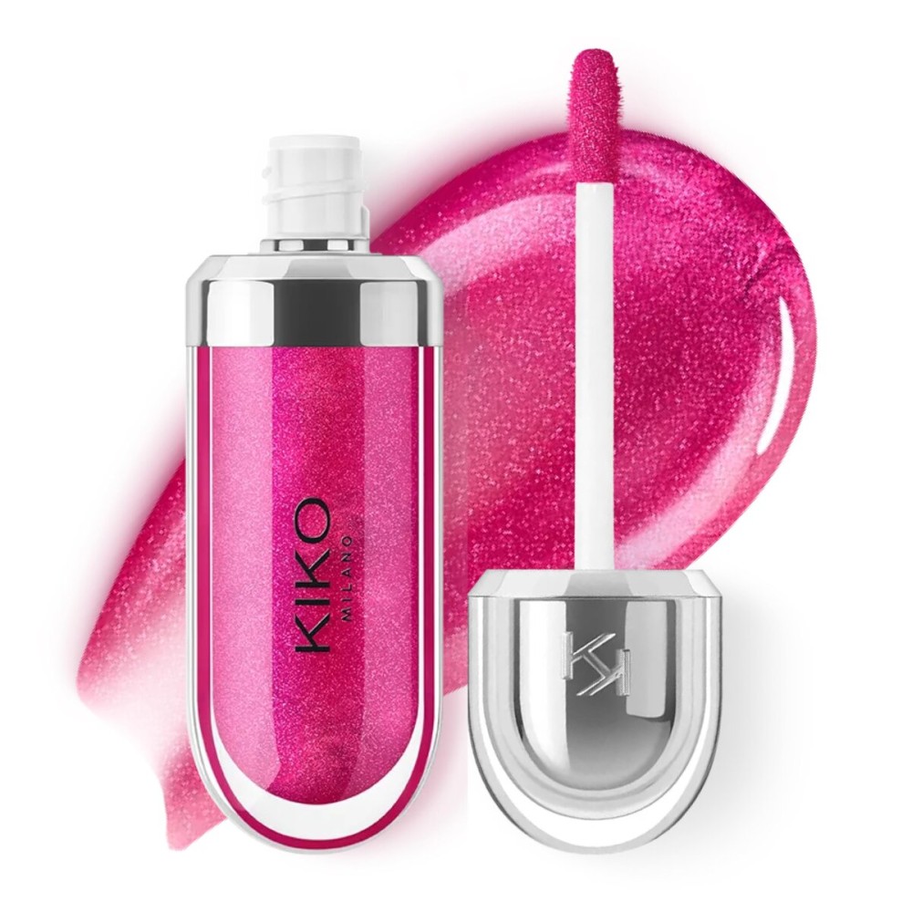 Kiko Milano 3D Hydra Lip Gloss - High Shine, Hydrating, Plumping, Non-Sticky, Moisturizing Lip Makeup - 23 Magenta - 6.5ml