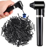 Ink Mixer Tattoo Pigment Mixer Machine with 100Pcs Mixing Sticks Eyebrow Color Makeup Tattoo Ink Pigment Black Electric Agitator Machine for Microblading Tattooing Supplies Tattoo Supply Tool