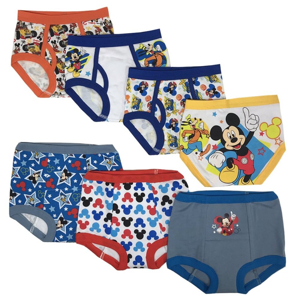Disney Boys Mickey Mouse Potty Training Pants Multipack 7-Pack Size 2T 3T 4T