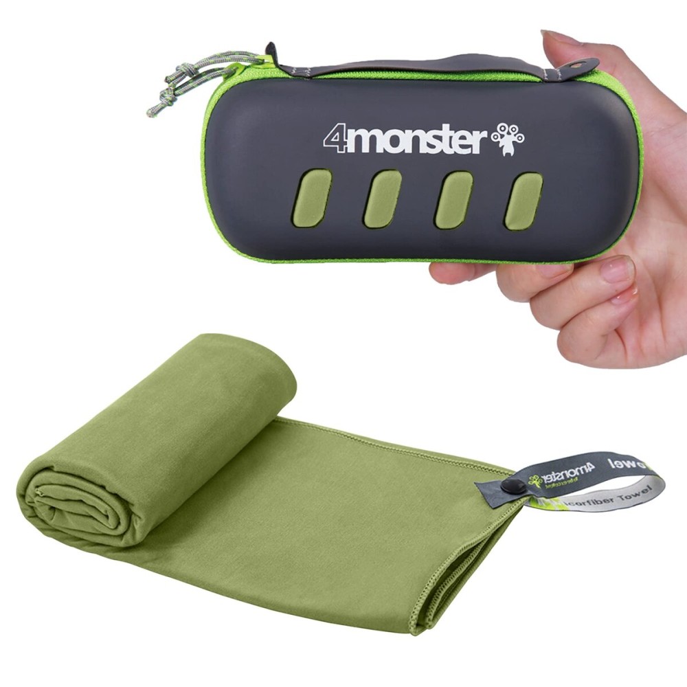 4Monster Microfiber Towel, Travel Towel, Camping Towel,Small Size 15.731.5\', Fast Drying, Soft Light Weight,Suitable for Gym, Beach, Swimming, Backpacking and More