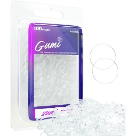 Gumi good Hair Elastics - Ouchless No Damage Elastic Hair Bands (Clear - Small)