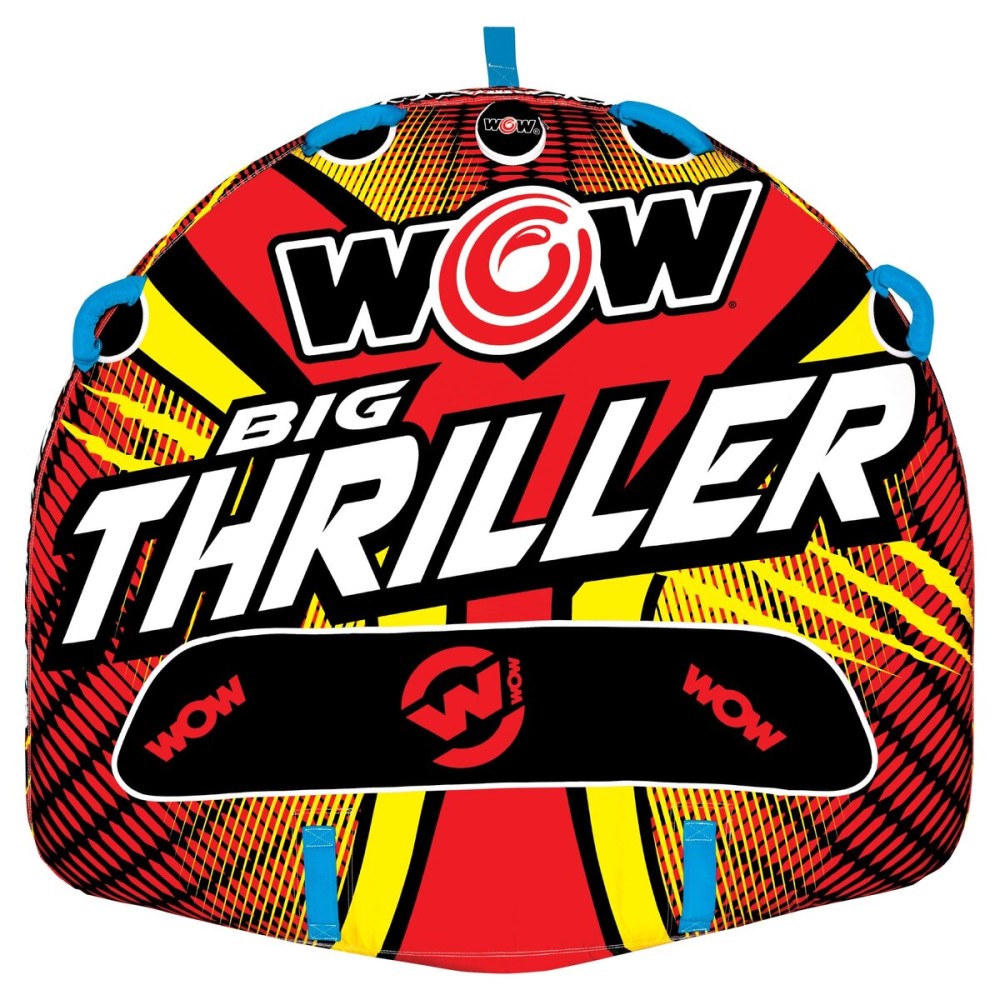 WOW Sports - Big Thriller Towable Deck Tube for Boating - 1-2 Person 340 lbs Capacity - Inflatable Boat Tube for Water Sports - Youth & Adults