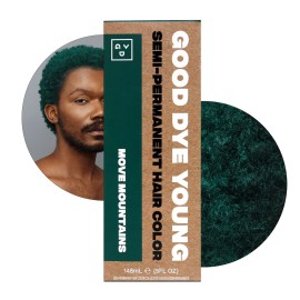 Good Dye Young Semi-Permanent Hair Color, Vegan and Cruelty-Free Green Hair Dye, Last up to 24 Washes, Non-Damaging Conditioning Hair Color (5FL OZ, Move Mountains)