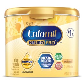 Enfamil NeuroPro Baby Formula, Triple Prebiotic Immune Blend with 2\'FL HMO & Expert Recommended Omega-3 DHA, Inspired by Breast Milk, Non-GMO, Reusable Tub, 20.7 Oz (Packaging May Vary)