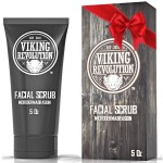 Viking Revolution Microdermabrasion Face Scrub for Men - Facial Cleanser for Skin Exfoliating, Deep Cleansing, Removing Blackheads, Acne, Ingrown Hairs - Men\'s Face Scrub for Pre-Shave (1 Pack)