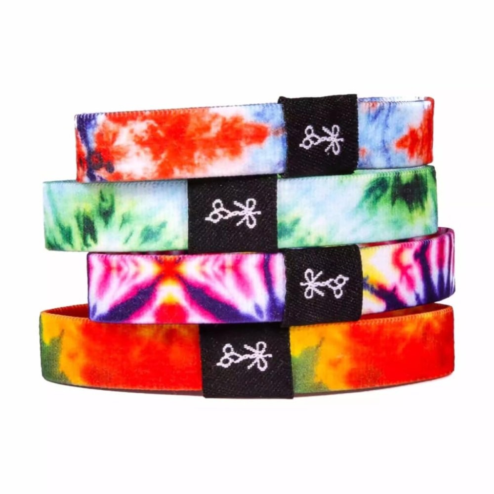 Hair Ties For Men | World-Famous Hair Ties For Guys | No-Break, No-Rip, No-Crease Bracelet Hair Bands | 4 Pcs Soft Elastic | 100 lb Strength (The Day Trippers)