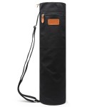 ELENTURE Canvas Yoga Mat Bag with Adjustable Strap & Pockets, Full-Zip Travel Gym Tote for Women & Men, Fits 1/4 & 1/3 Thick Mats, Lightweight Carrier for Yoga, Workout, Outdoor Use